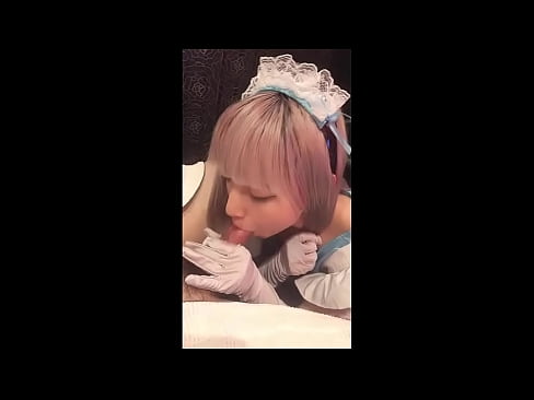 ❤️ Japanese Idol [mayuka], pakaian pembantu rumah Perancis, bahagian 1, blowjob dan jerk dengan losyen ❤️ Lucah pada kami ❌